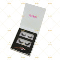 3 Pairs Lash Bundle Tweezers Purple Magnetic Closure Gift Box Ribbon Bowknot Own Logo Packaging For 5D Mink Lashes Lash Book